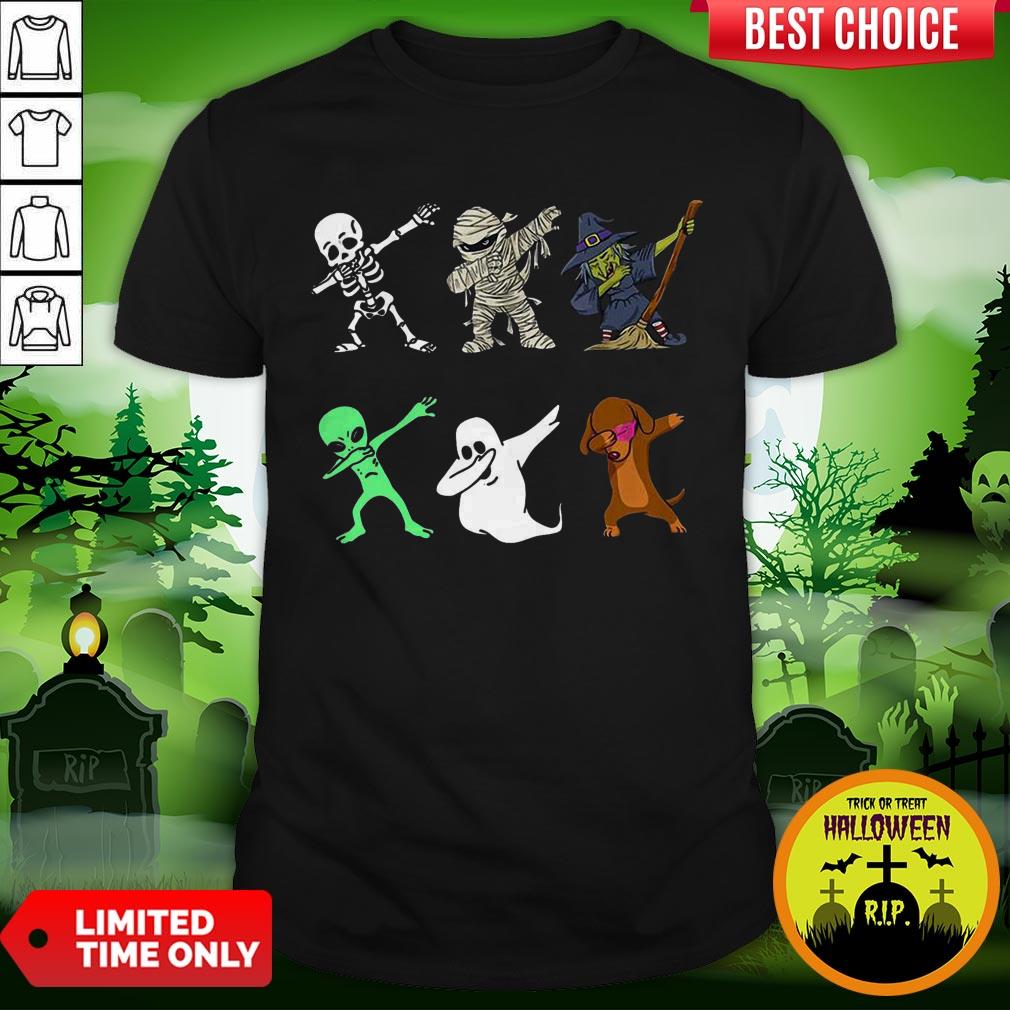 Funny Halloween Dachshund Dabbing Halloween 2020 Shirt