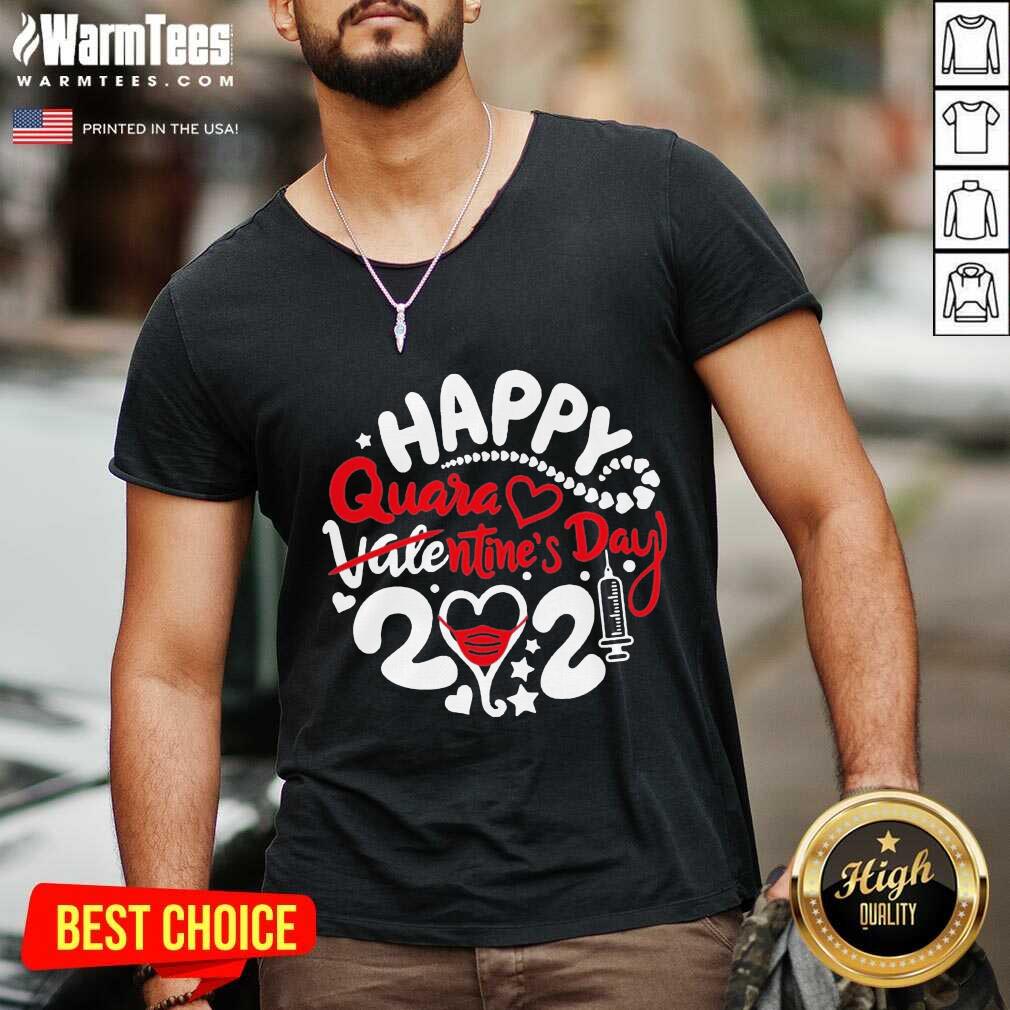 Funny Happy Quarantined Valentine’s Day 2021 Shirt - Image 5