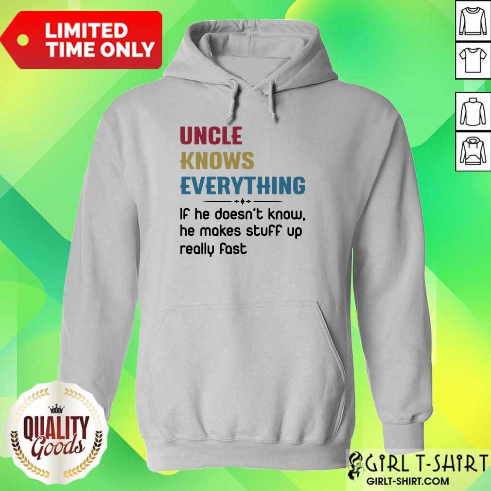 Funny He Makes Stuff Up Really Fast Shirt - Image 4