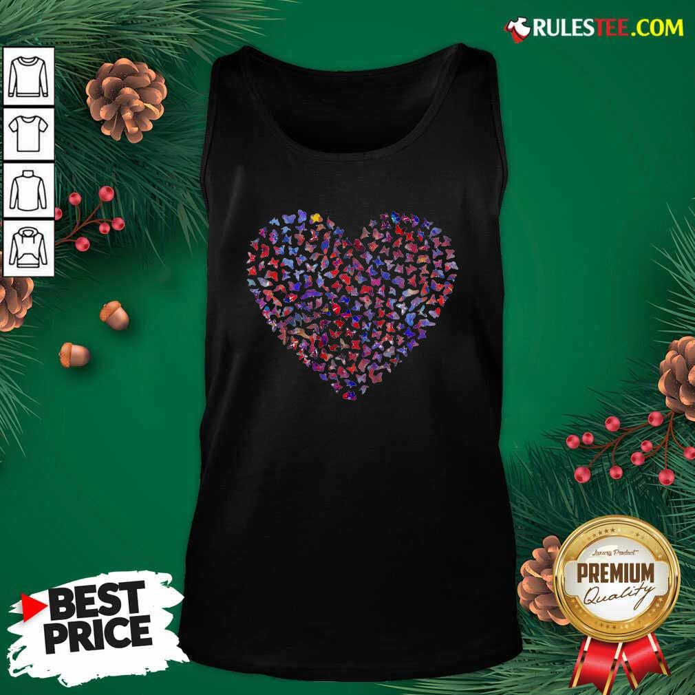Funny Heart Butterfly Shirt - Image 4