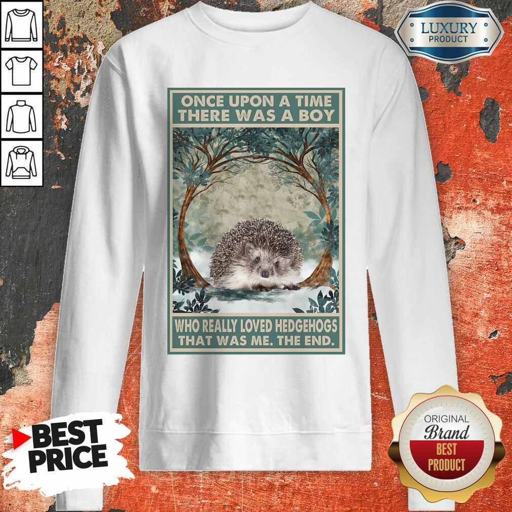 Funny Hedgehog Once Upon A Time Boy Vertical Poster Shirt - Image 5