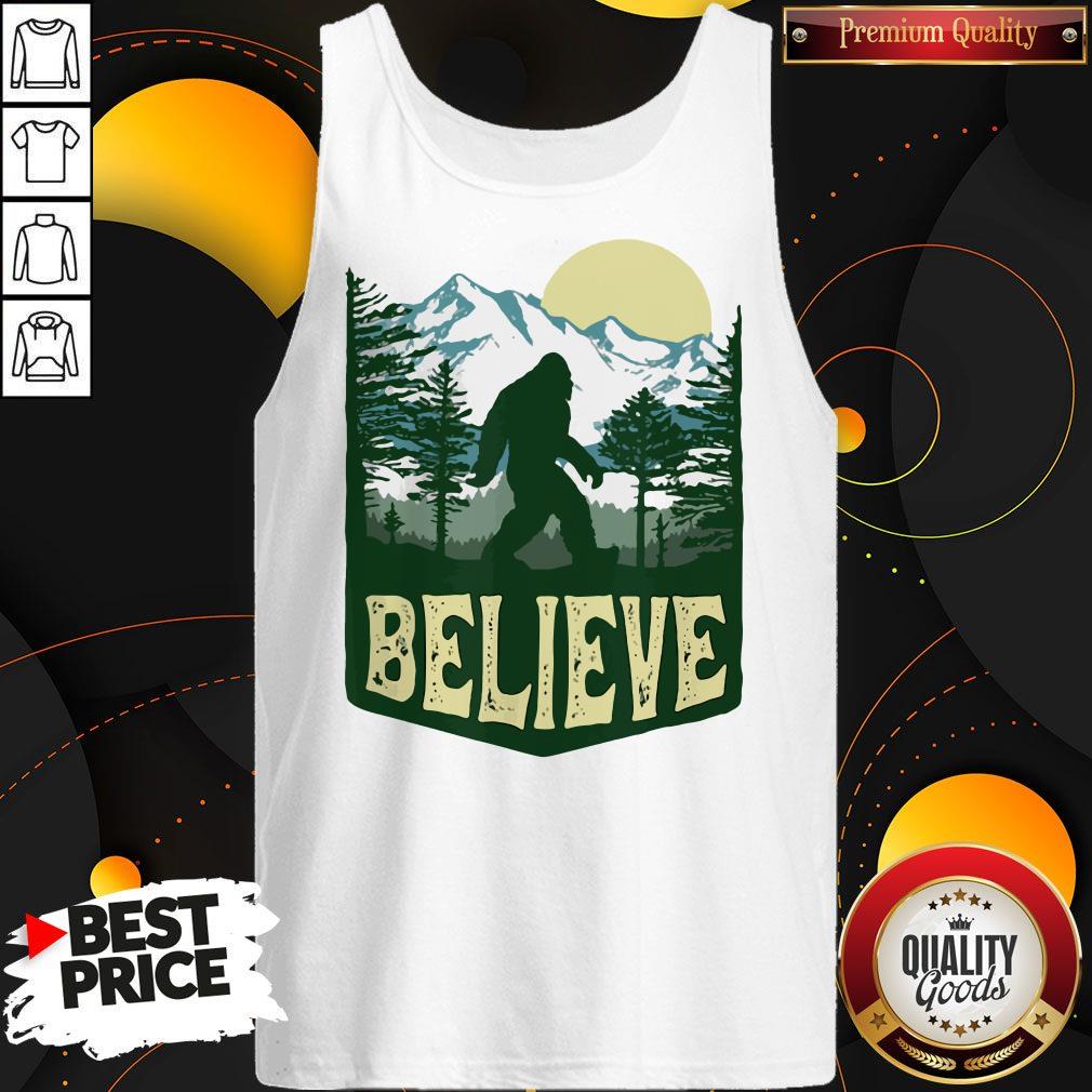 Funny Hiking Bigfoot Forest Believe Shirt - Image 4