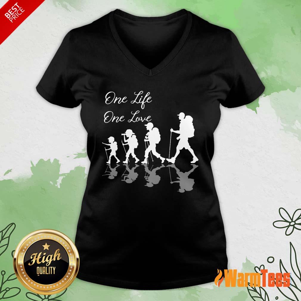 Funny Hiking One Life One Love Shirt - Image 5