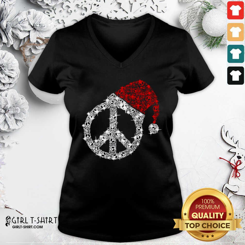 Funny Hippie Diamond Hat Merry Christmas Shirt - Image 2