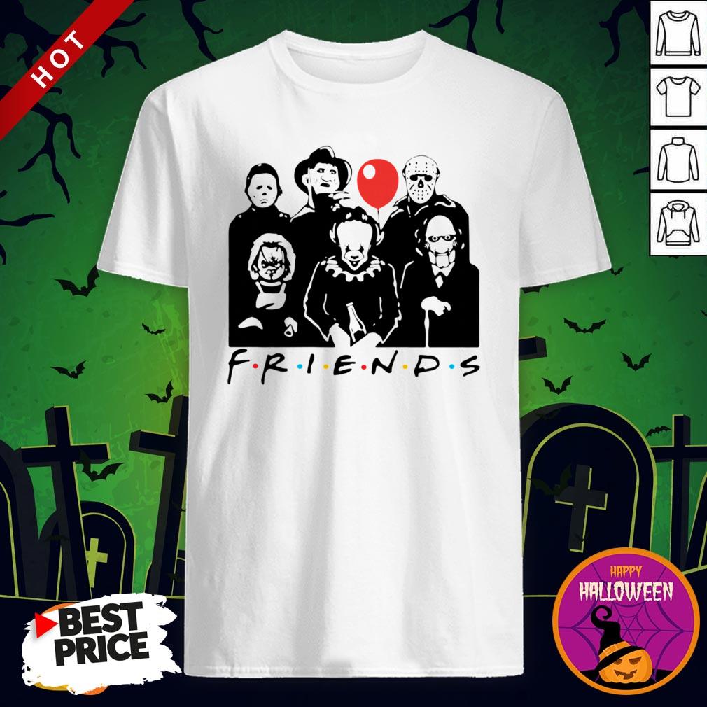 Funny Horror Character Friends Halloween Shirt