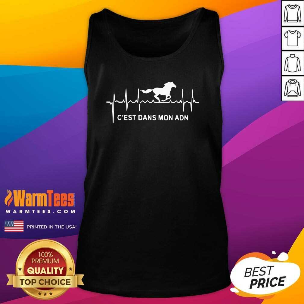 Funny Horse C’est Dans Mon Adn Shirt - Image 4