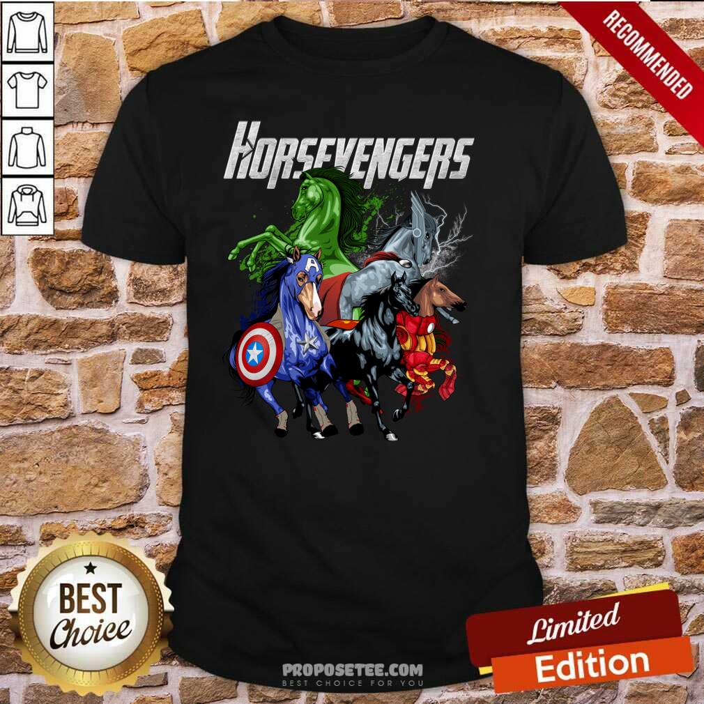 Funny Horse Marvel Avengers Horsevengers Shirt