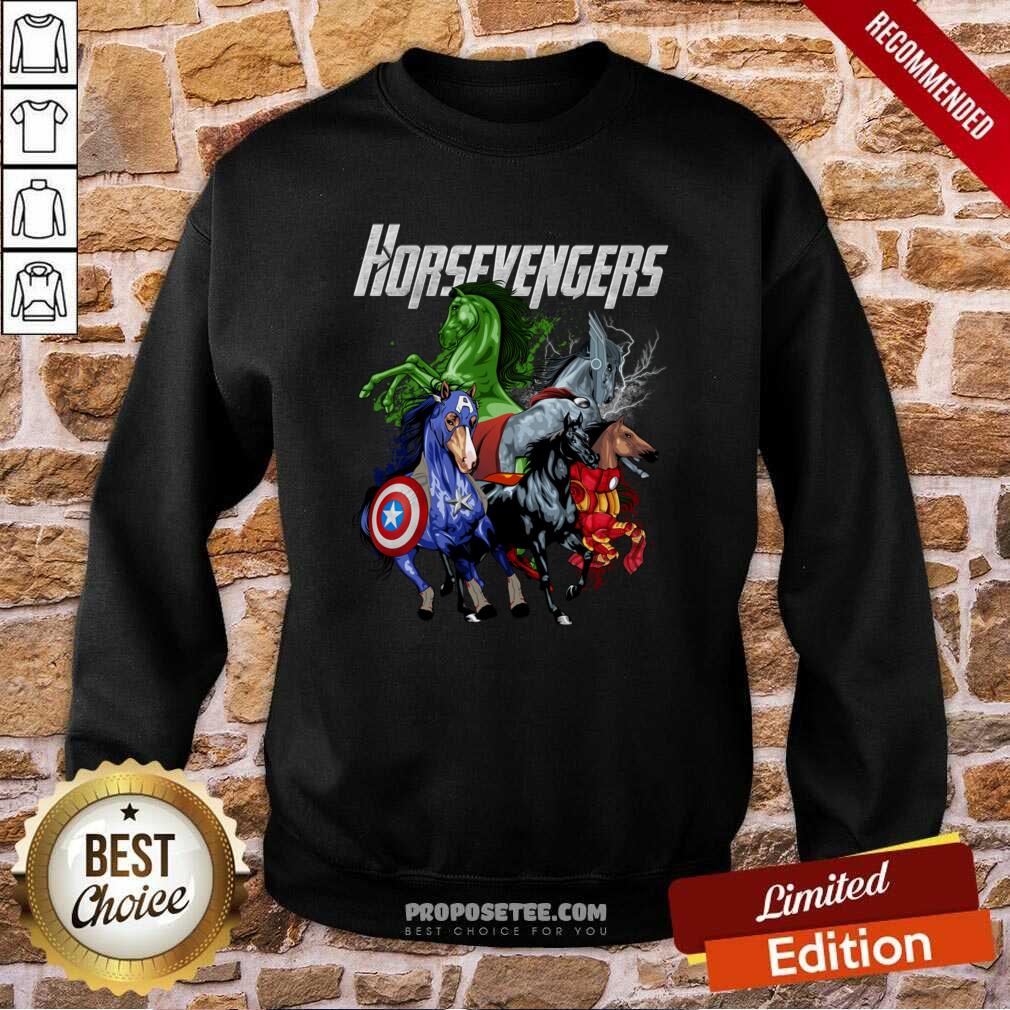 Funny Horse Marvel Avengers Horsevengers Shirt - Image 4