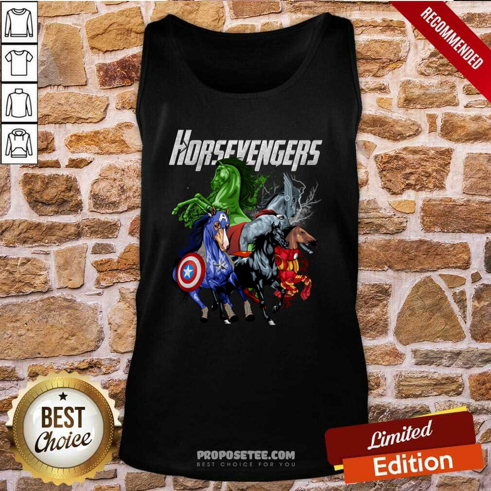 Funny Horse Marvel Avengers Horsevengers Shirt - Image 3