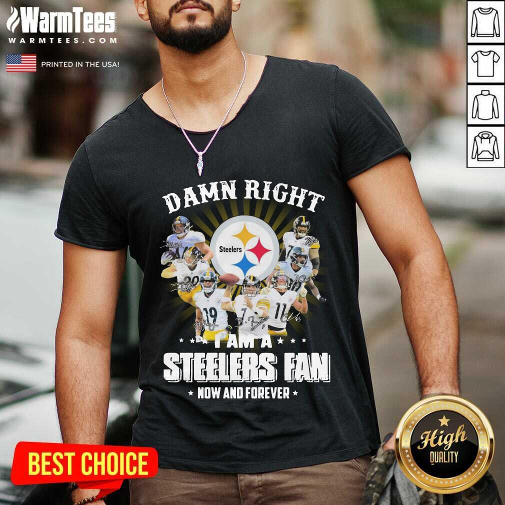 Funny Hot So Damn Right I Am A Pittsburgh Steelers Fan Now And Forever Signature Shirt - Image 5