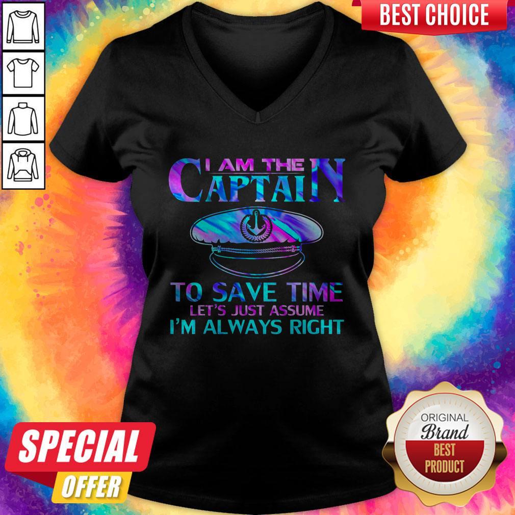 Funny I Am The Captain To Save Time Shirts - Image 2