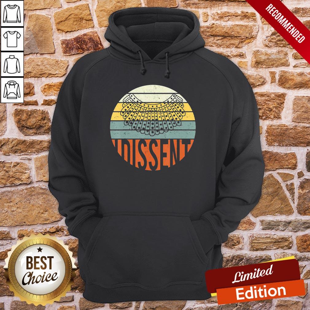 Funny I Dissent Quote Vintage RBG Shirt - Image 5