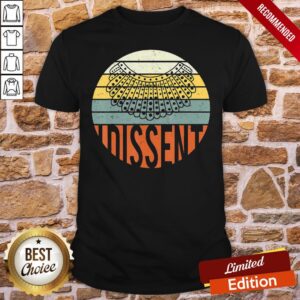 Funny I Dissent Quote Vintage RBG Shirt