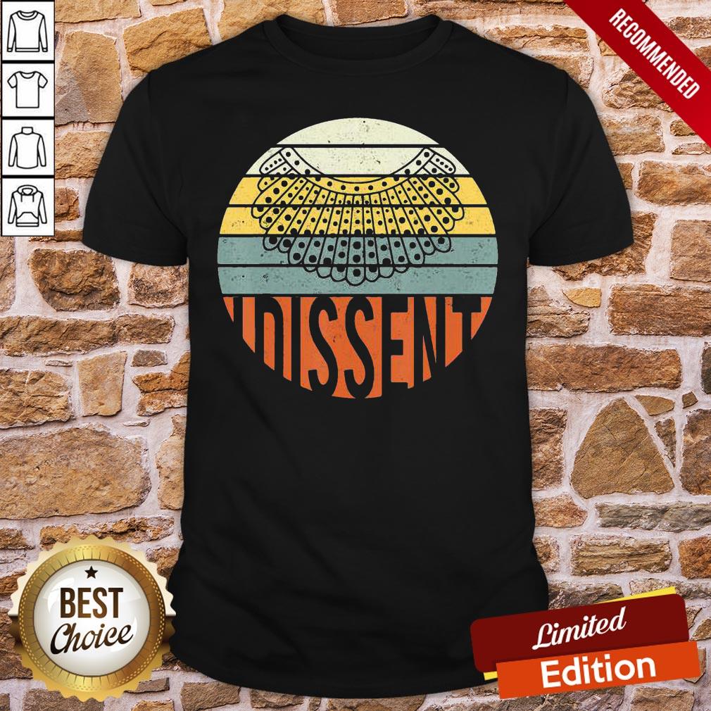 Funny I Dissent Quote Vintage RBG Shirt