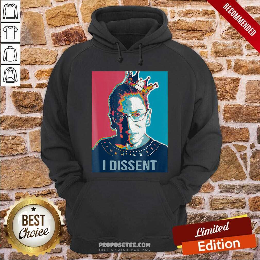Funny I Dissent Ruth Bader Ginsburg Feminist Queen Shirt - Image 2