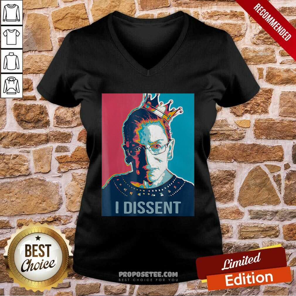 Funny I Dissent Ruth Bader Ginsburg Feminist Queen Shirt - Image 3