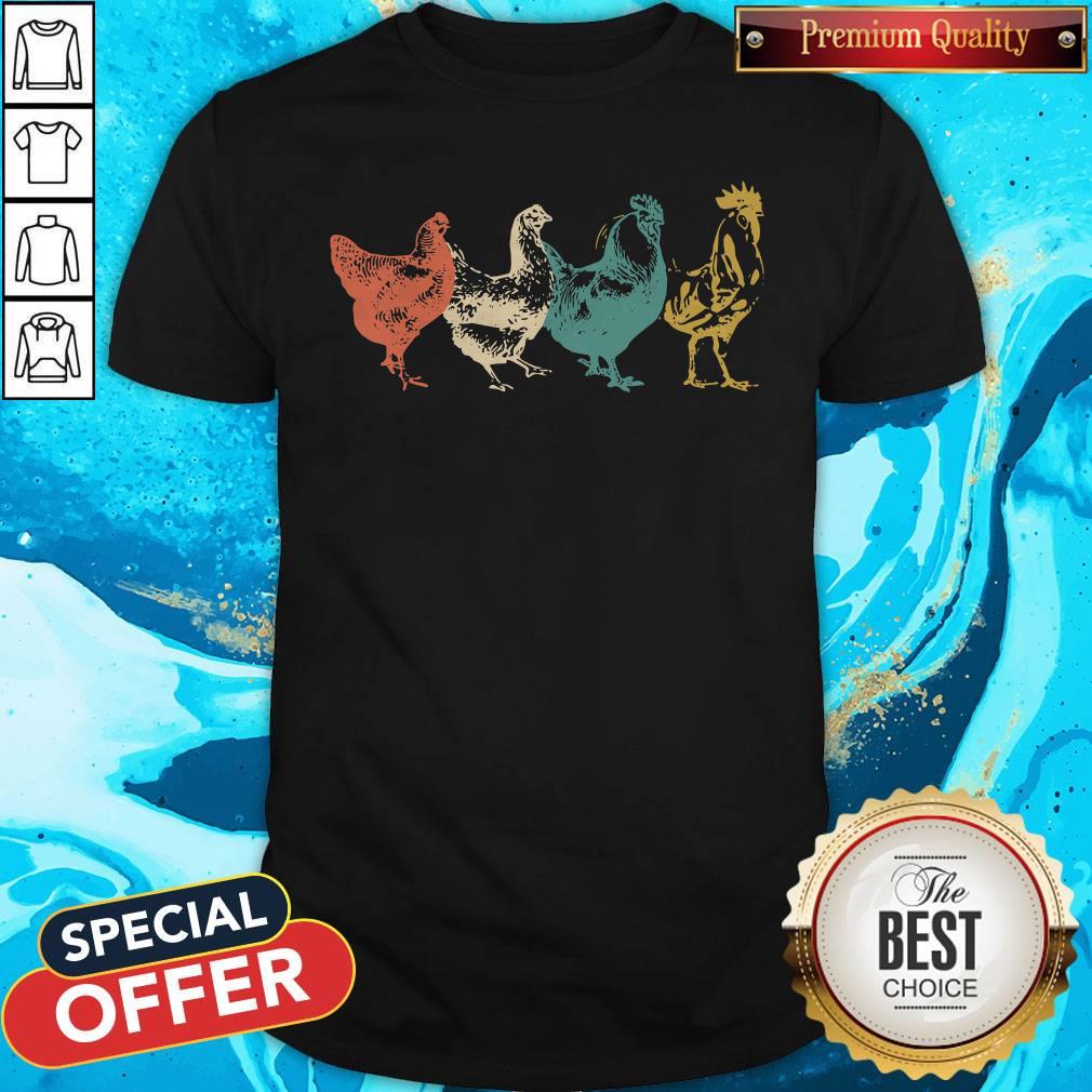 Funny I Like Chickens Vintage Shirt