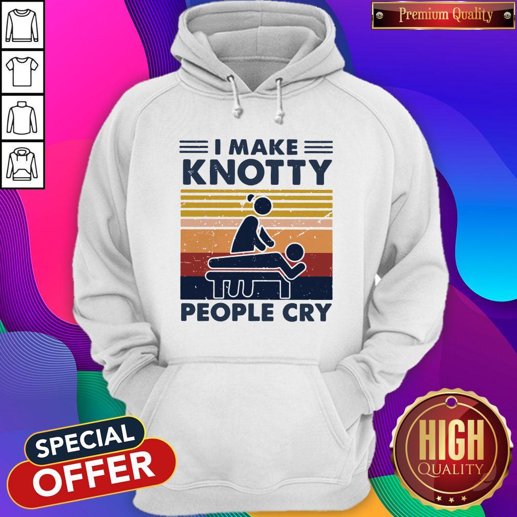 Funny I Make Knotty People Cry Vintage Shirt - Image 4