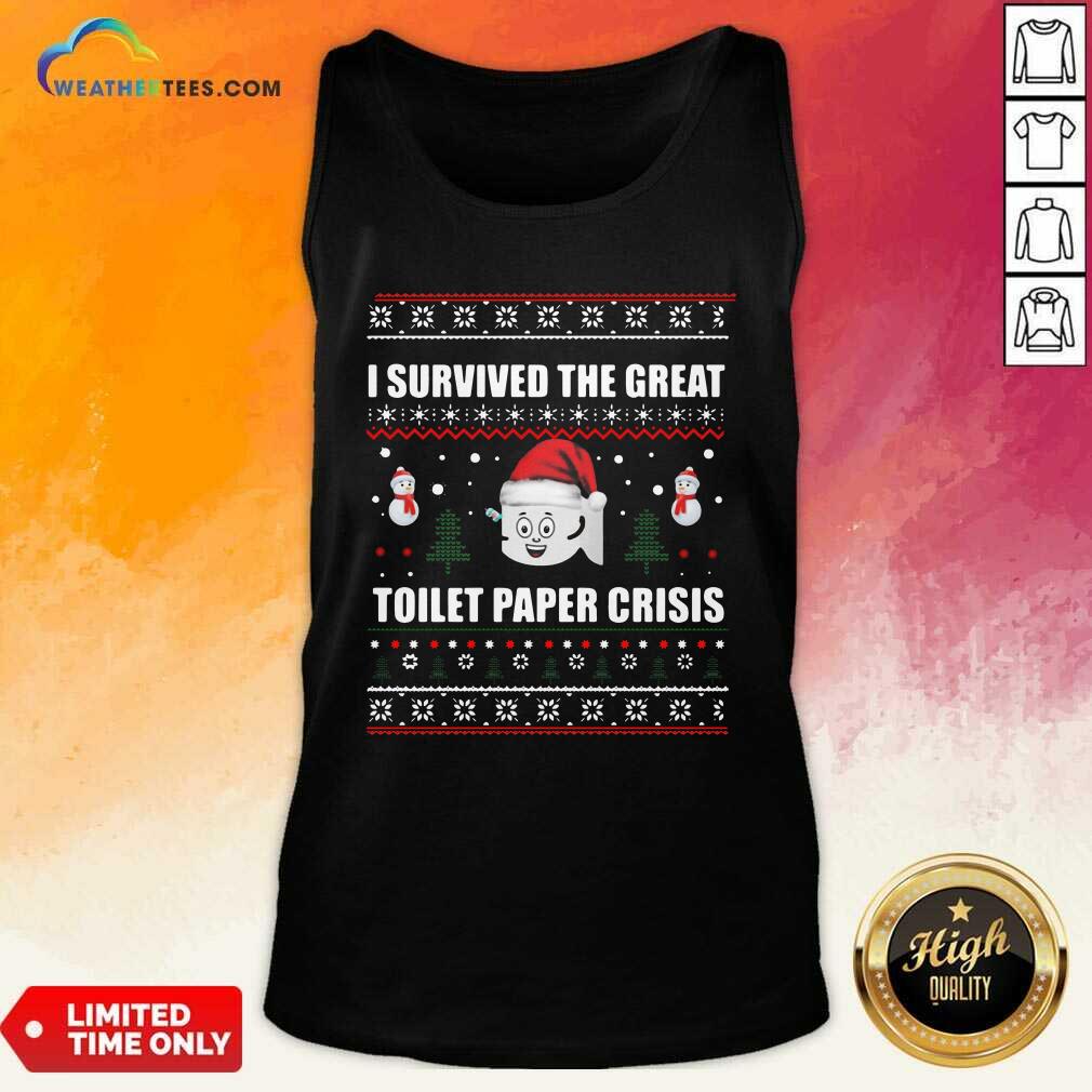 Funny I Survived The Great Toilet Paper Crisis Ugly Christmas Shirt - Image 4