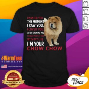 Funny I Wanted You The Moment I Saw You I Loved You After Knowing Chow Chow Shirt