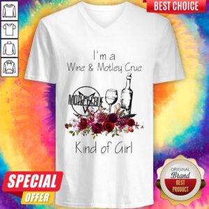 Alternative view of Funny I’m A Wine And Motley Crue Kind of Girl Shirt