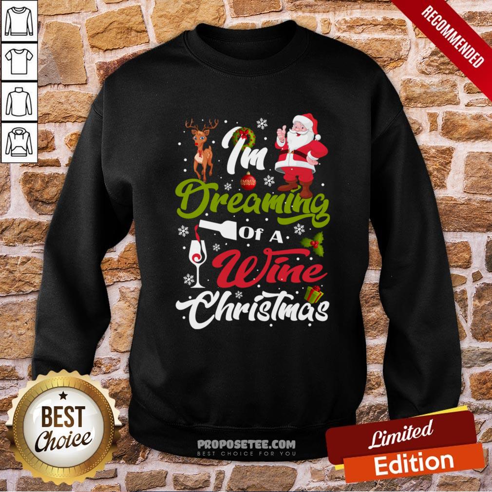 Funny I’m Dreaming Of A Wine Christmas 2020 Shirt - Image 4