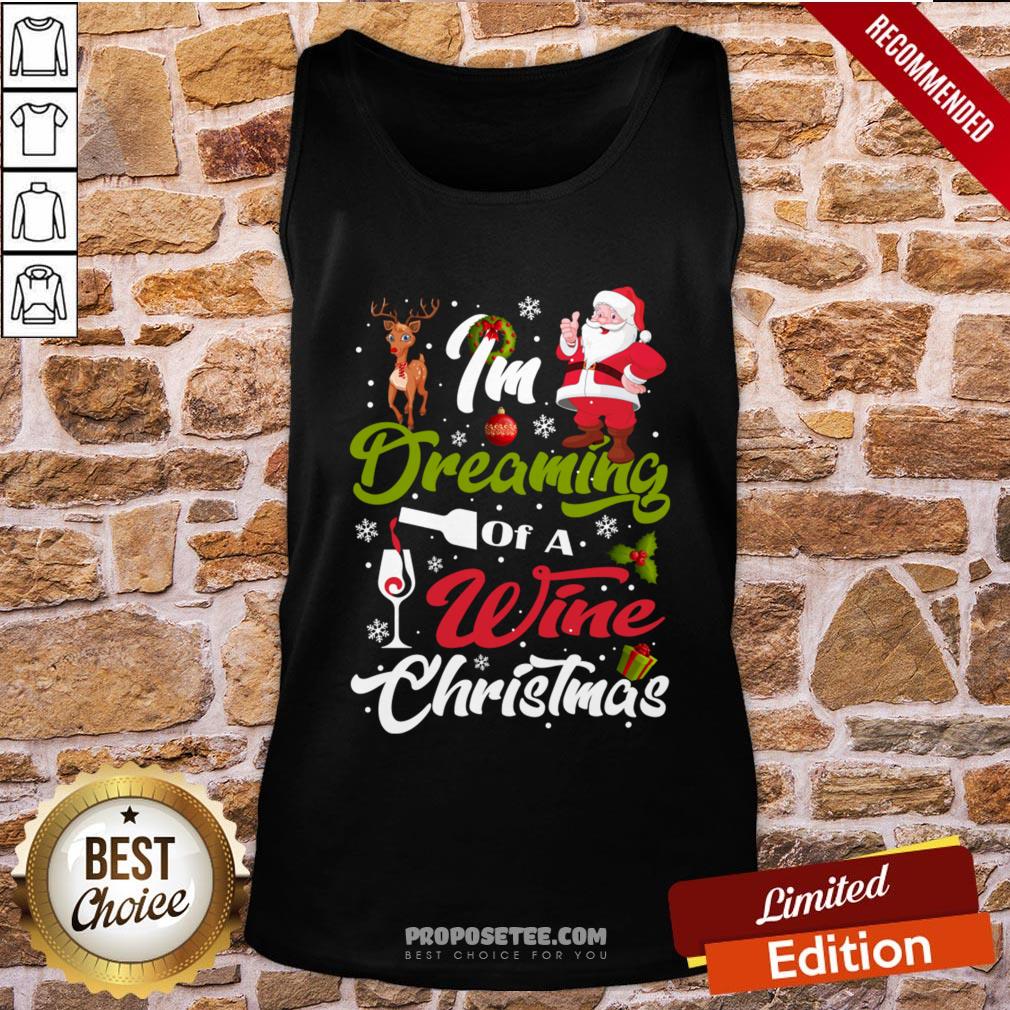 Funny I’m Dreaming Of A Wine Christmas 2020 Shirt - Image 3