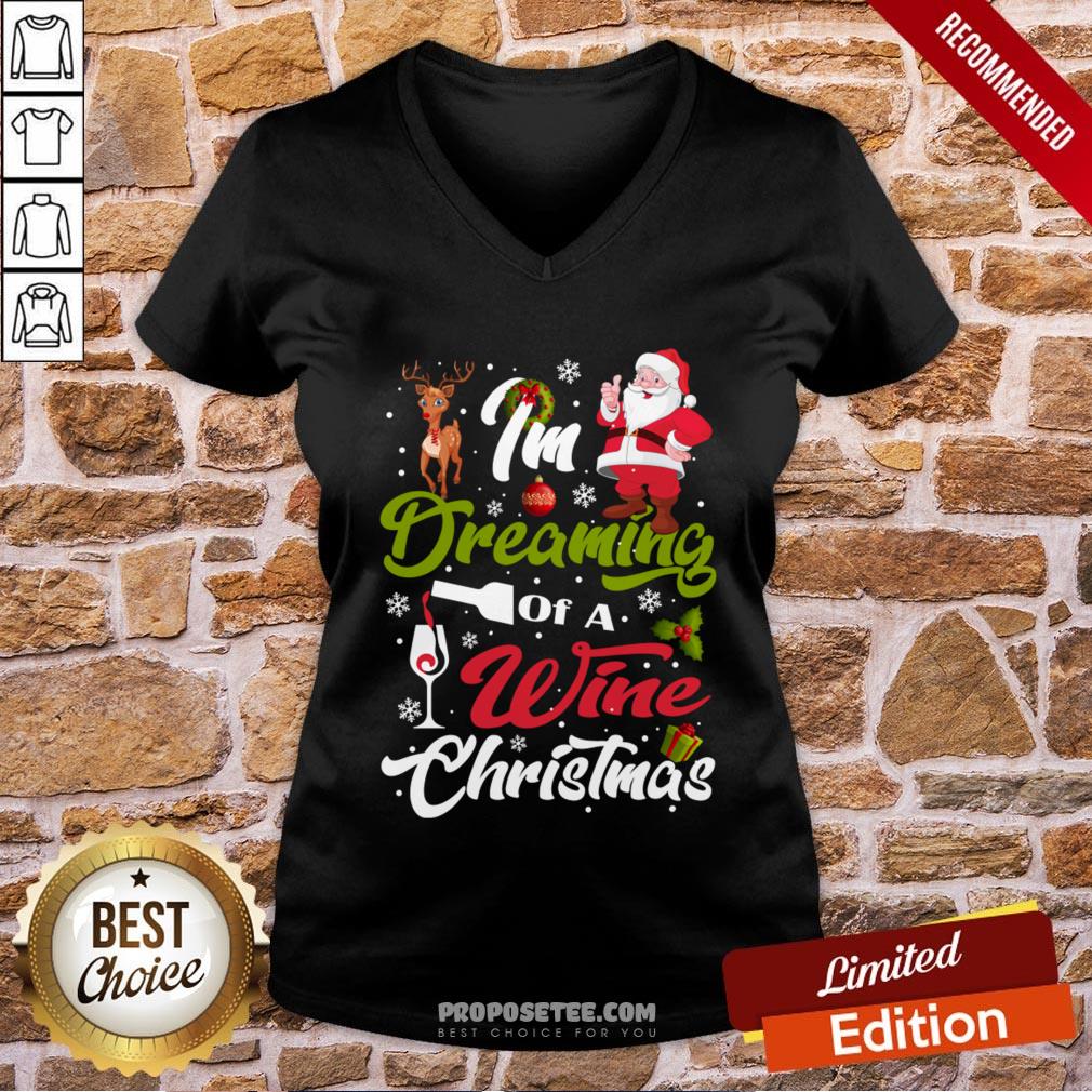 Funny I’m Dreaming Of A Wine Christmas 2020 Shirt - Image 2