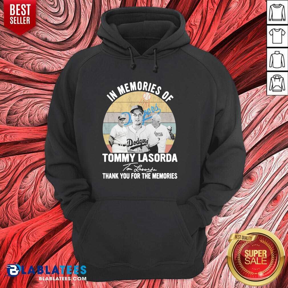 Funny In Memories Of Tommy Lasorda Thank You For The Memories Signatures Vintage Shirt - Image 5
