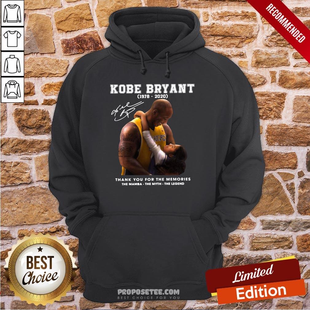 Funny Kobe Bryant 1978 2020 Thank You For The Memories The Mamba The Myth The Legend Signature Shirt - Image 5