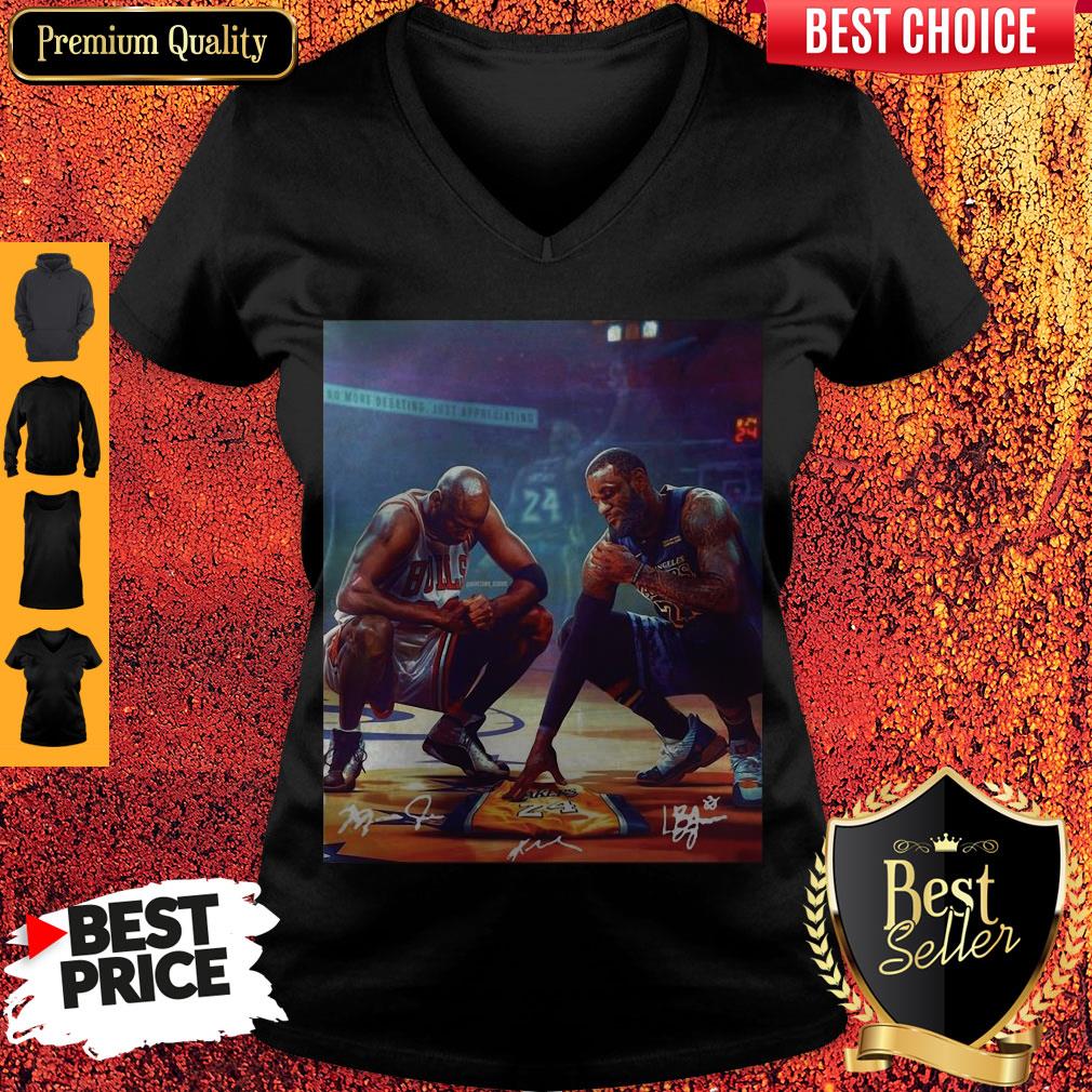 Funny Lebron James And Kobe Bryant Signatures Shirt - Image 2