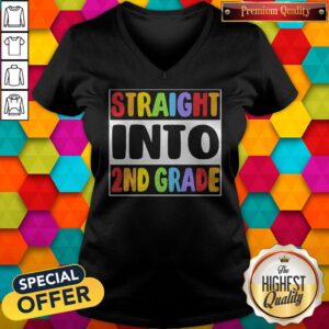 Alternative view of Funny LGBT Straight Into 2nd Grade Shirt