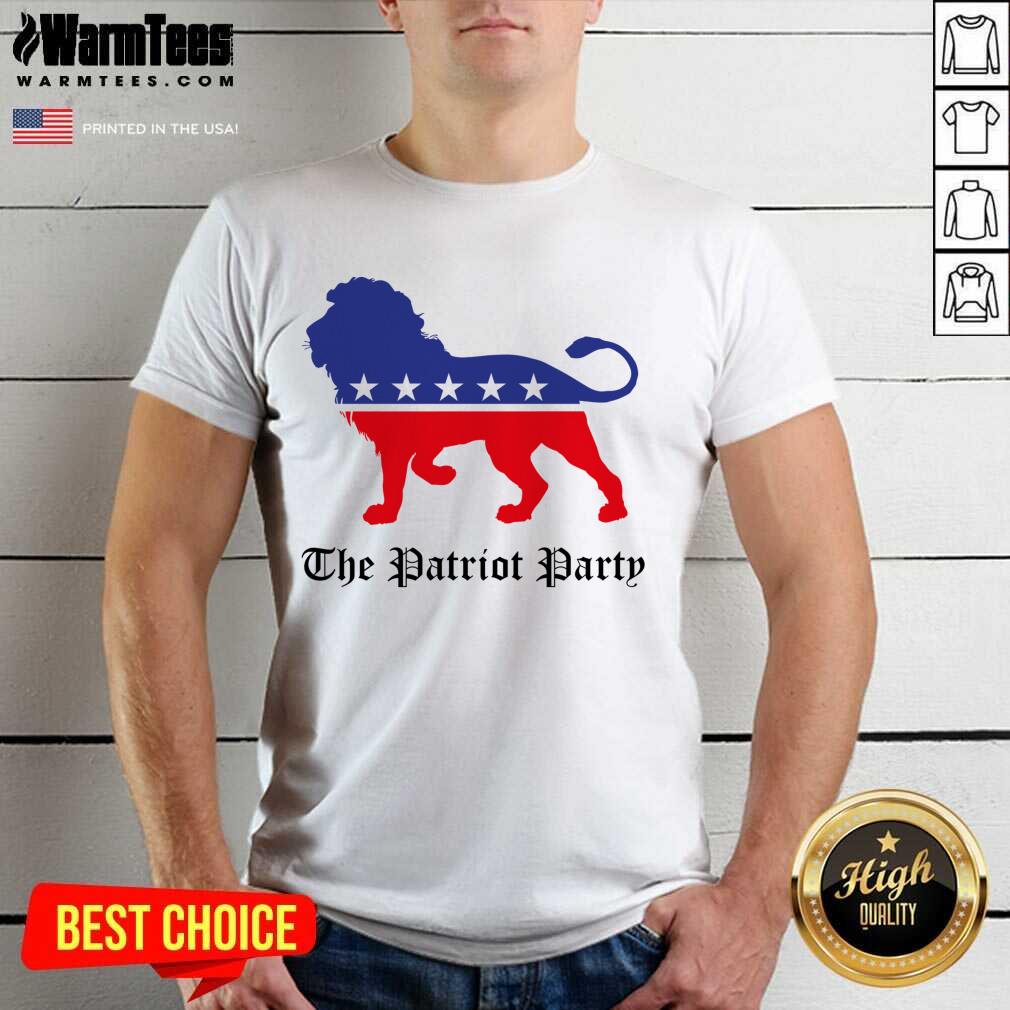Funny Lions The Patriot Party American Shirt