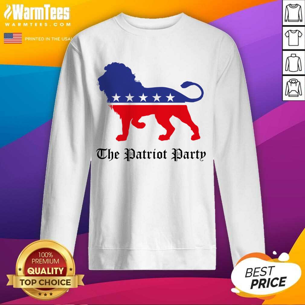Funny Lions The Patriot Party American Shirt - Image 3