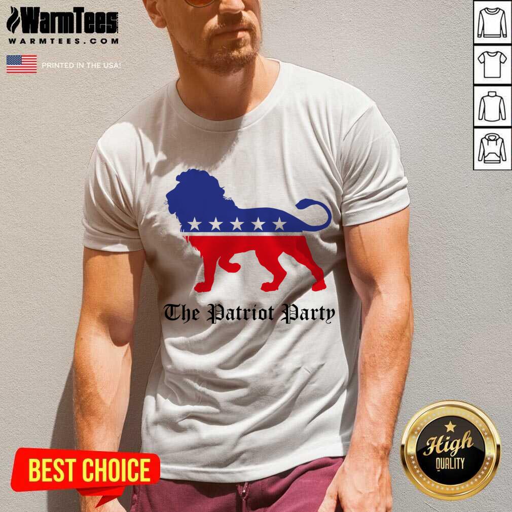 Funny Lions The Patriot Party American Shirt - Image 5