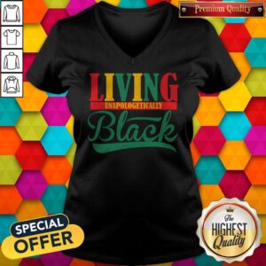 Alternative view of Funny Living Unapologetically Black Shirt