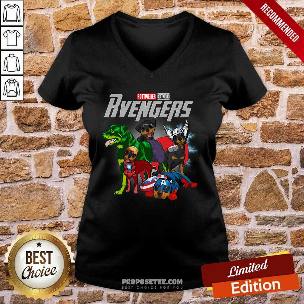 Funny Marvel Avengers Rottweiler Rvengers Shirt - Image 2