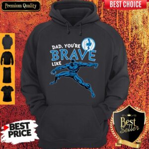 Alternative view of Funny Marvel Black Panther Brave Dad Father’s Day 2020 Shirt