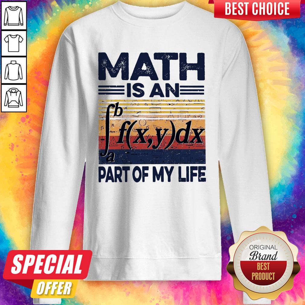 Funny Math Is An Part Of My Life Vintage Shirt - Image 3