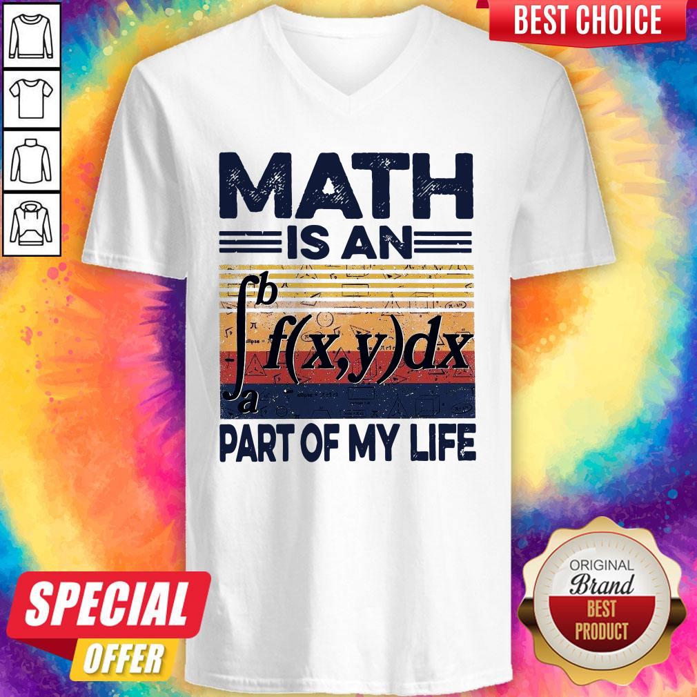 Funny Math Is An Part Of My Life Vintage Shirt - Image 5