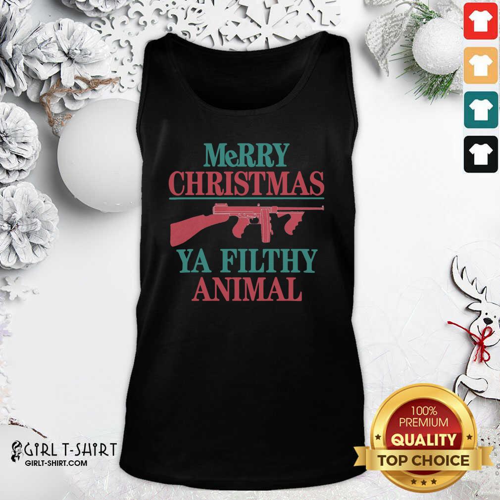 Funny Merry Christmas Ya Filthy Animal Shirt - Image 4