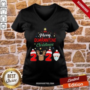 Alternative view of Funny Merry Quarantine Christmas 2020 Shirt