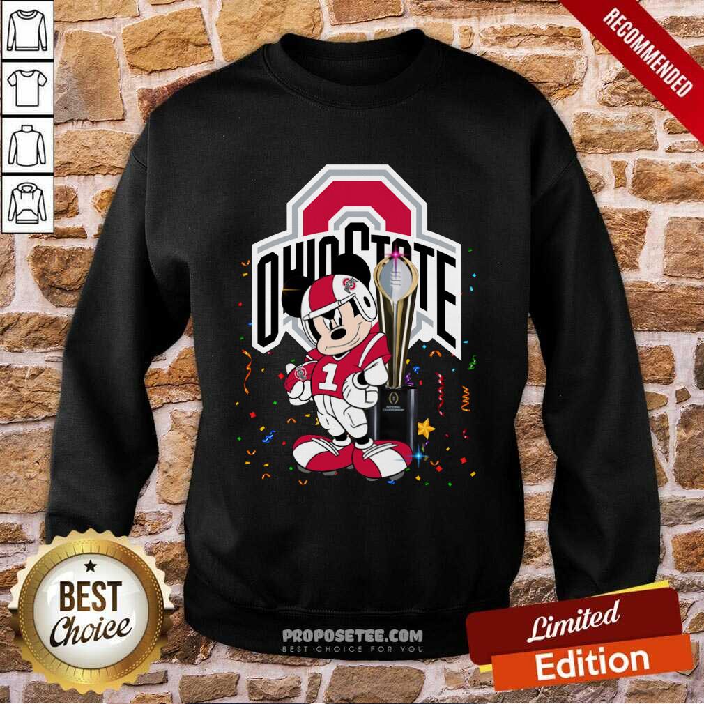 Funny Mickey Mouse Ohio State Buckeyes Shirt - Image 4