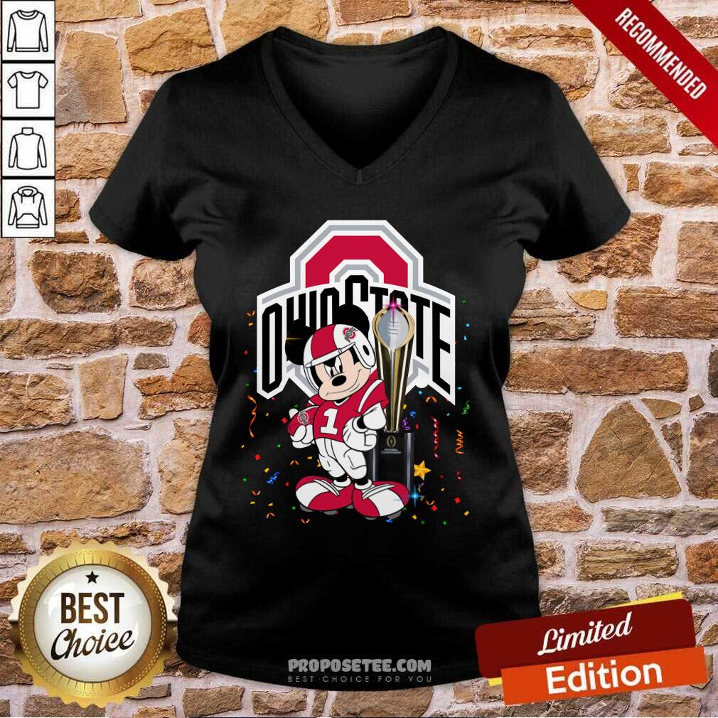 Funny Mickey Mouse Ohio State Buckeyes Shirt - Image 2