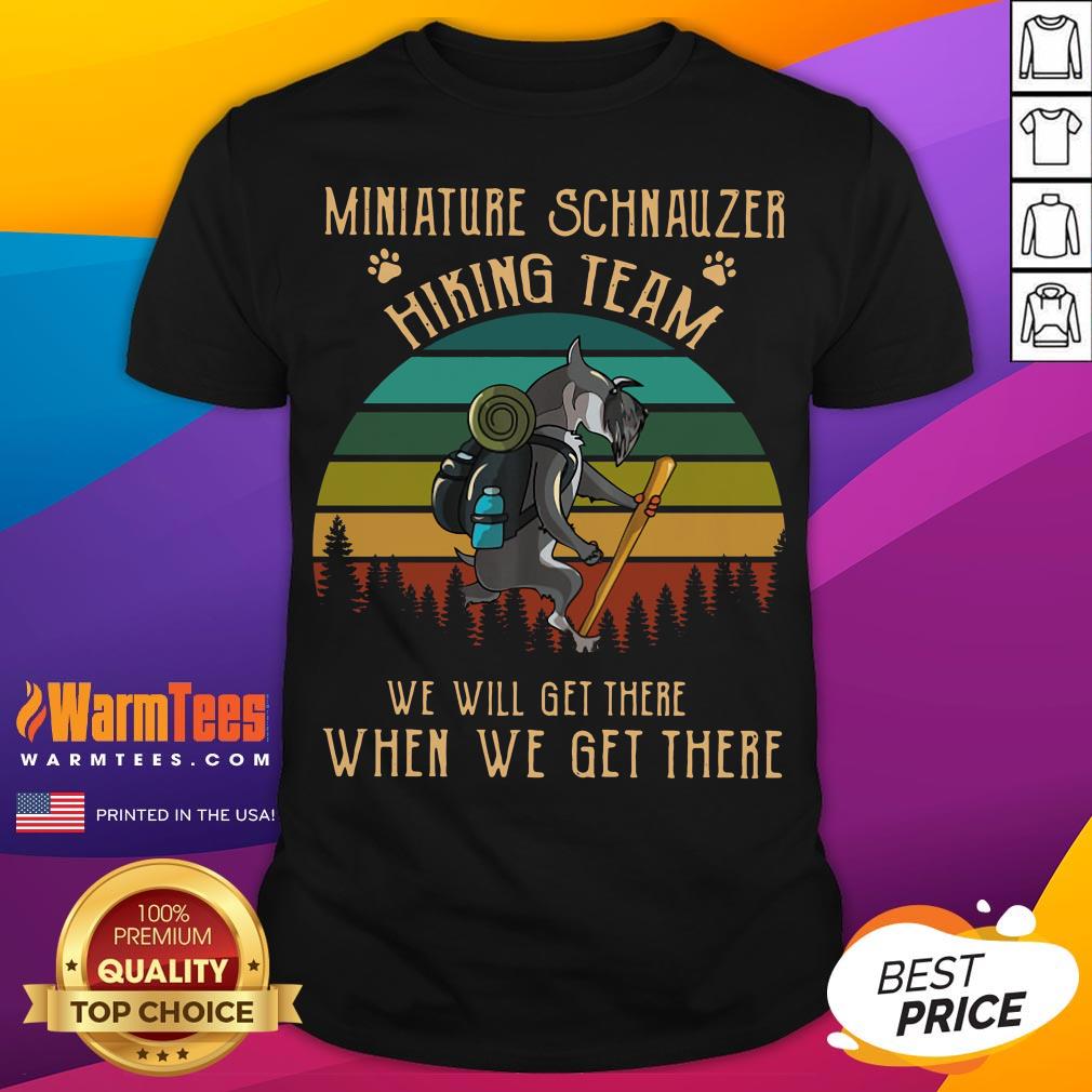 Funny Miniature Pinscher HikingTeam Vintage Classic Shirt