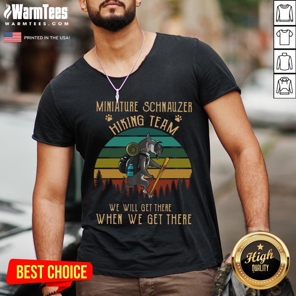 Funny Miniature Pinscher HikingTeam Vintage Classic Shirt - Image 3