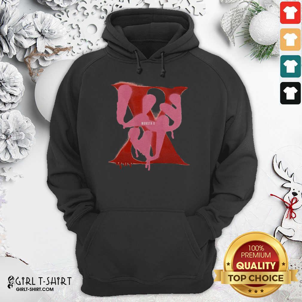 Funny Monsta X Merch Monsta X Spray Paint Luv Shirt - Image 5