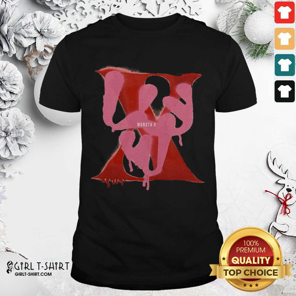 Funny Monsta X Merch Monsta X Spray Paint Luv Shirt