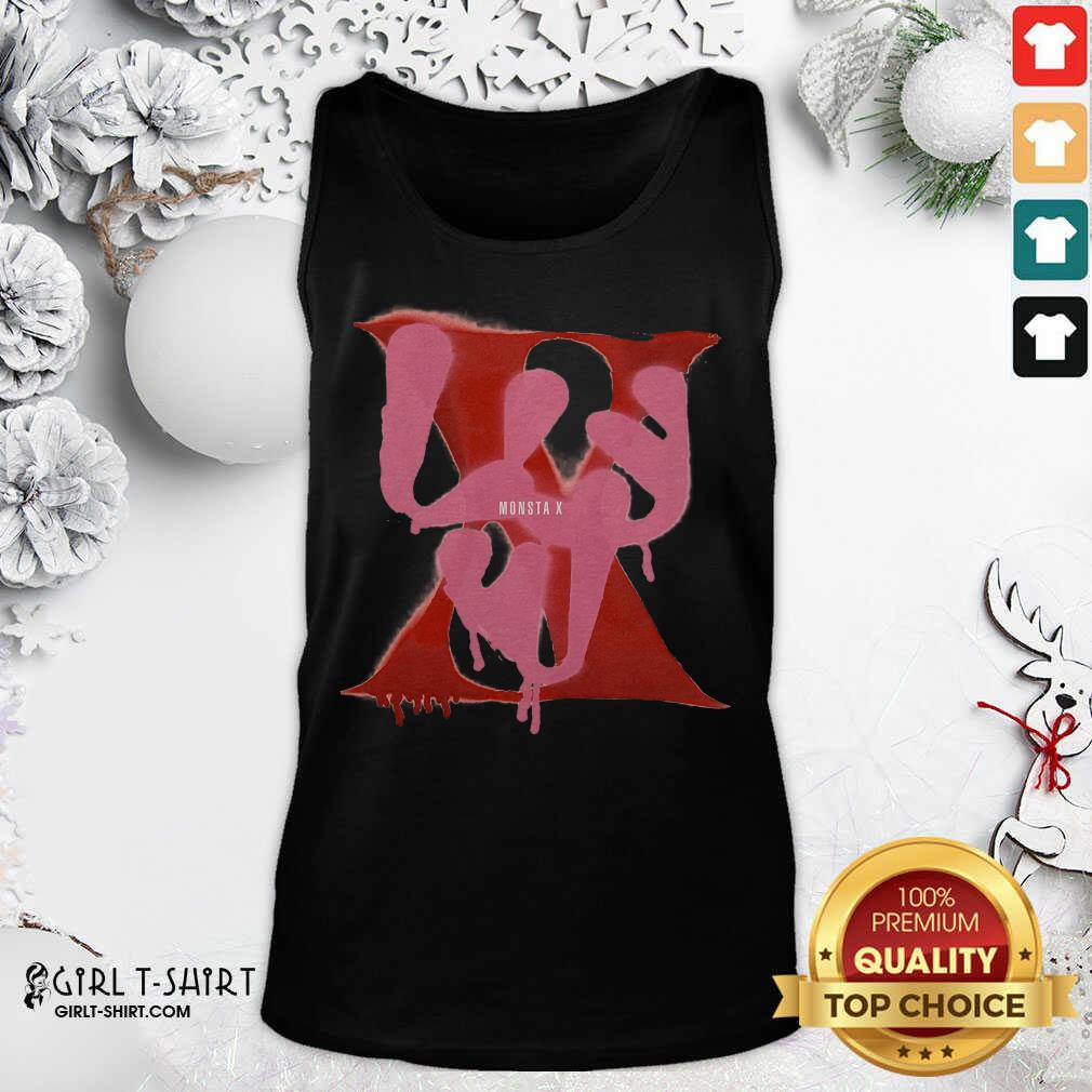Funny Monsta X Merch Monsta X Spray Paint Luv Shirt - Image 3