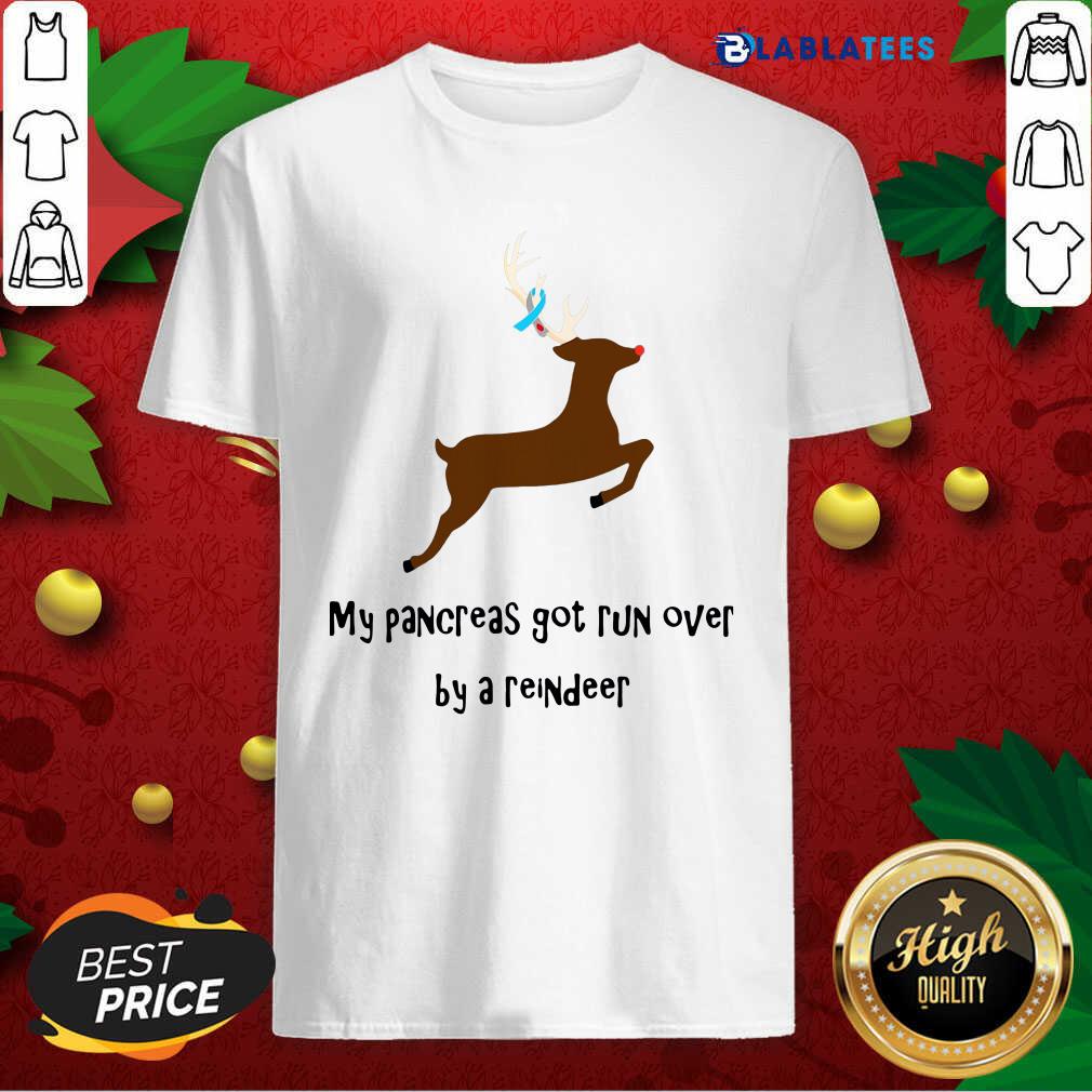 Funny My Pancreas Got Run Over By A Reindeer Shirt